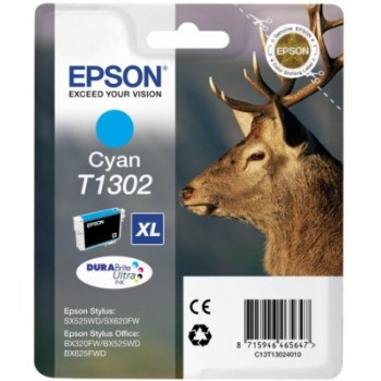 Tinta EPSON Cian Ciervo T1302