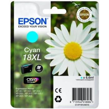 Tinta EPSON Cian 18XL...