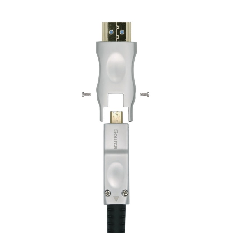 Cable Hdmi 2.0 Premium Fibra óptica 20 Metros HDCP 2.2 HDR ARC 3D GENERICO