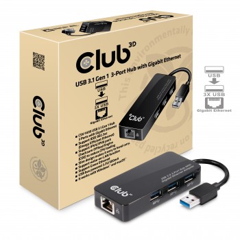 Hub Club 3D USB-A 3.2 a...