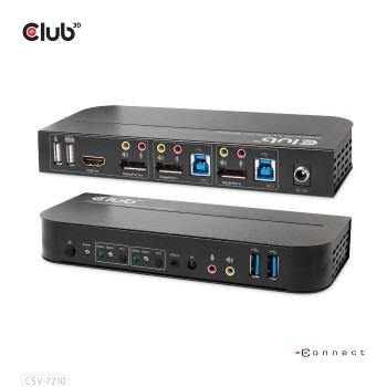 KVM Club 3D DP/HDMI a...