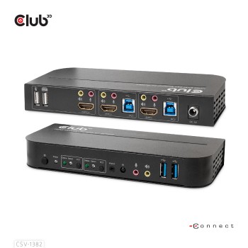 Conmutador Club 3D KVM 4K...