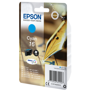 Tinta Epson 16 T1622 Cian...