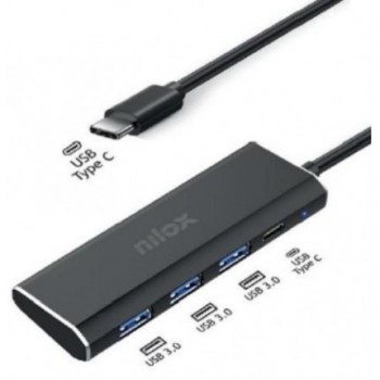 Hub NILOX USB-C a 3xUSB-A...
