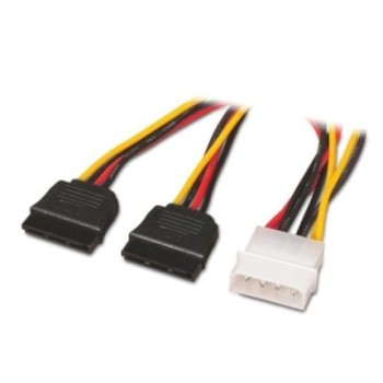 Nanocable 2xSATA a Molex...